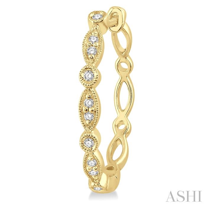 Diamond Hoop Earrings-3