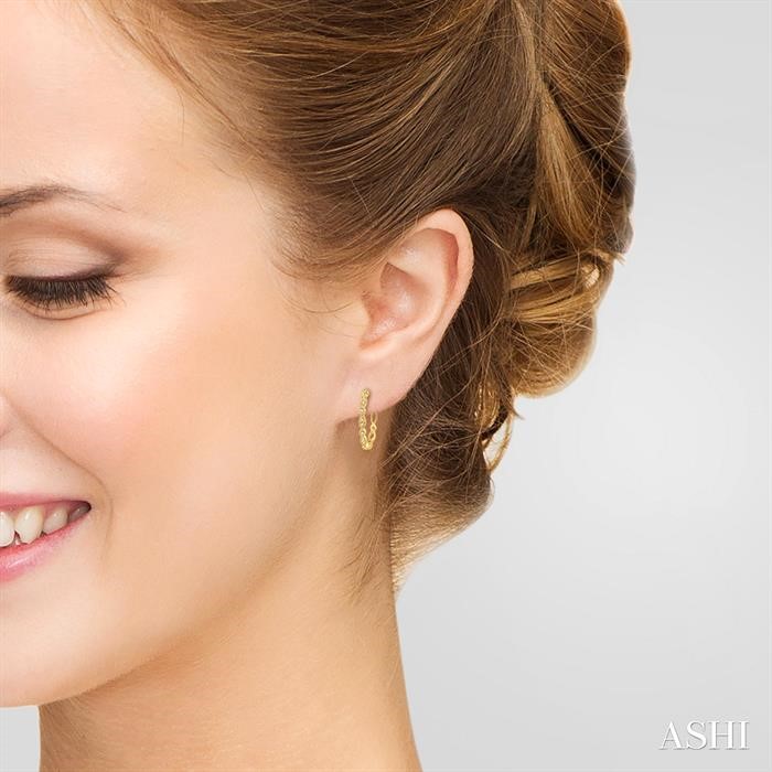 Diamond Hoop Earrings-4