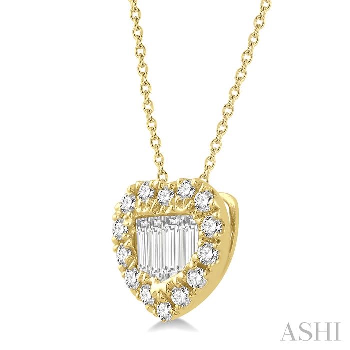 Heart Shape Halo Fusion Diamond Fashion Pendant-2