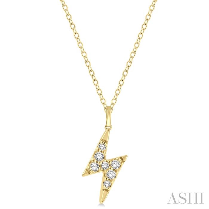 LIGHTNING BOLT PETITE DIAMOND FASHION PENDANT