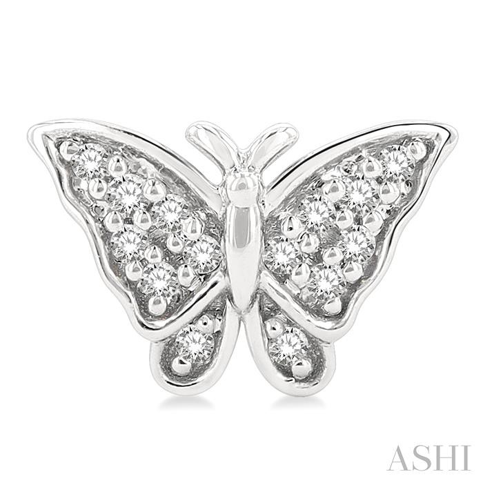Butterfly Petite Diamond Fashion Earrings-2