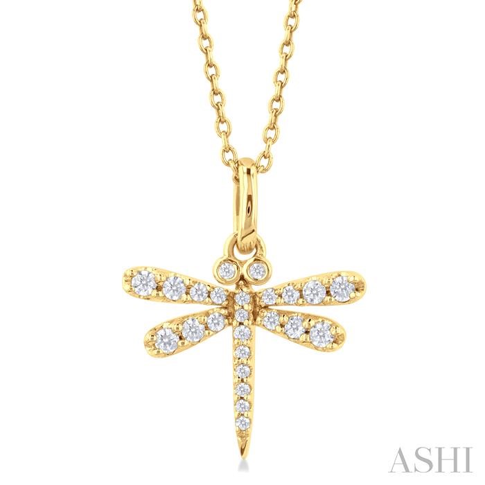 DRAGONFLY PETITE DIAMOND FASHION PENDANT