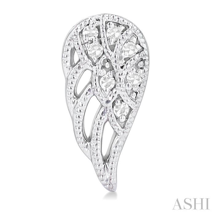 Angel Wings Petite Diamond Fashion Earrings-2