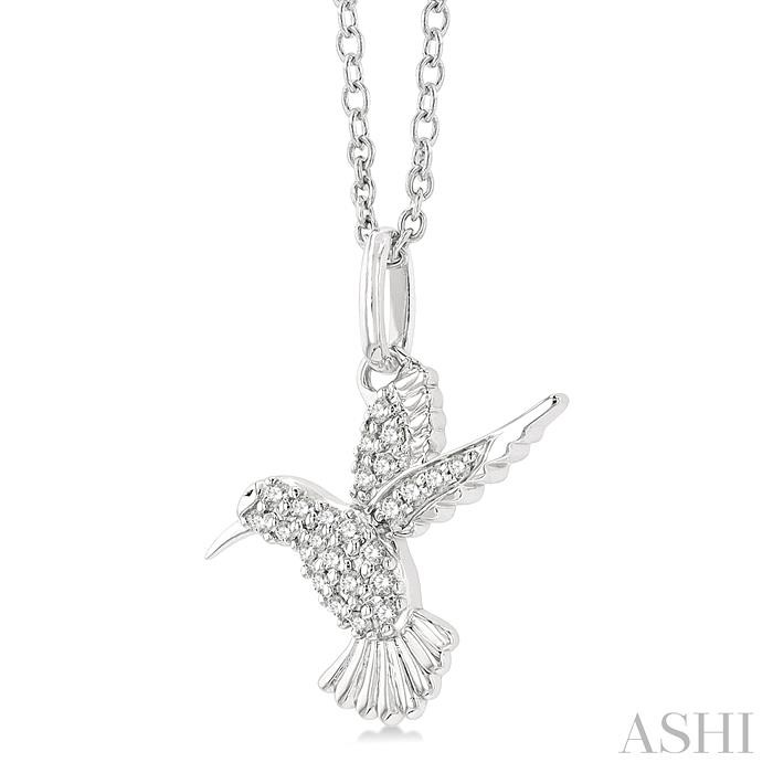 Hummingbird Petite Diamond Fashion Pendant-2