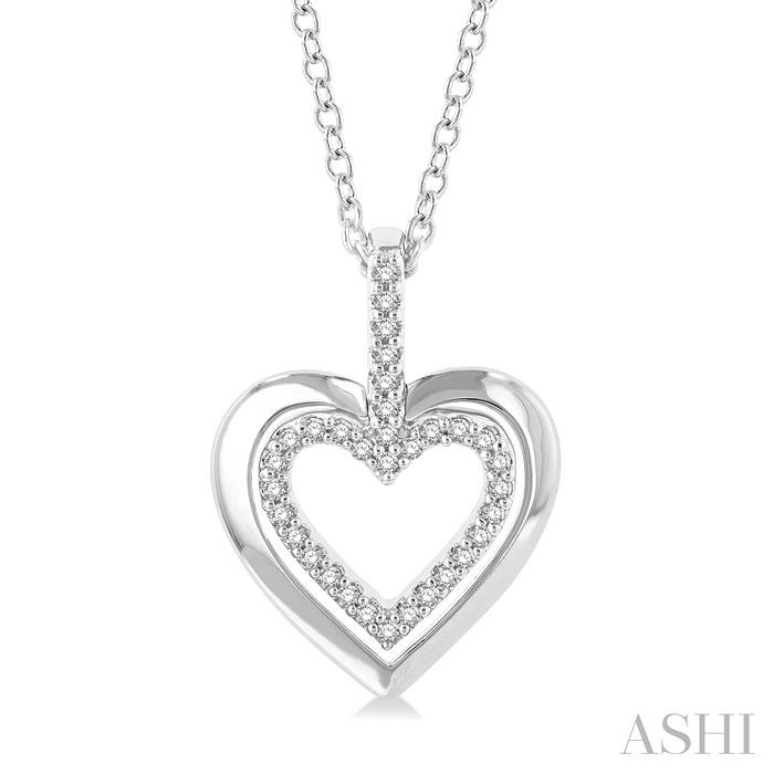 HEART SHAPE PETITE DIAMOND FASHION PENDANT