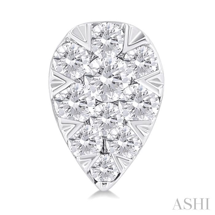Pear Shape Lovebright Petite Diamond Fashion Earrings-2