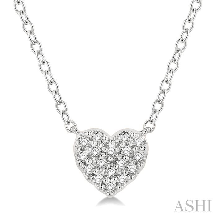 HEART SHAPE PETITE DIAMOND FASHION PENDANT