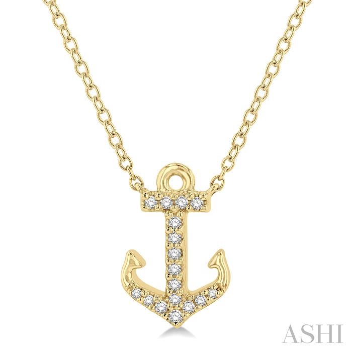 ANCHOR PETITE DIAMOND FASHION PENDANT