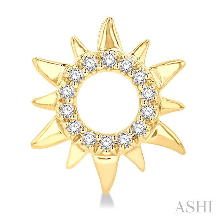 Sunburst Petite Diamond Fashion Earrings-2