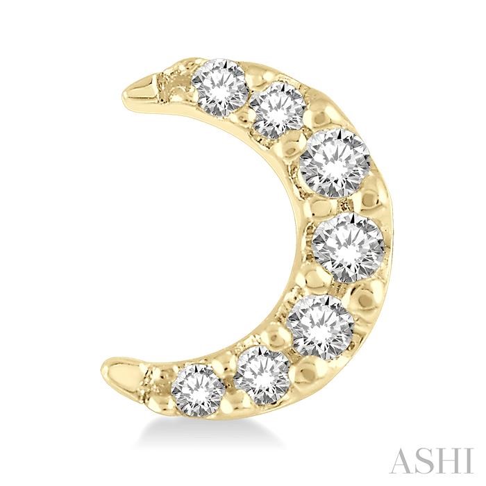 Star & Moon Petite Diamond Fashion Earrings