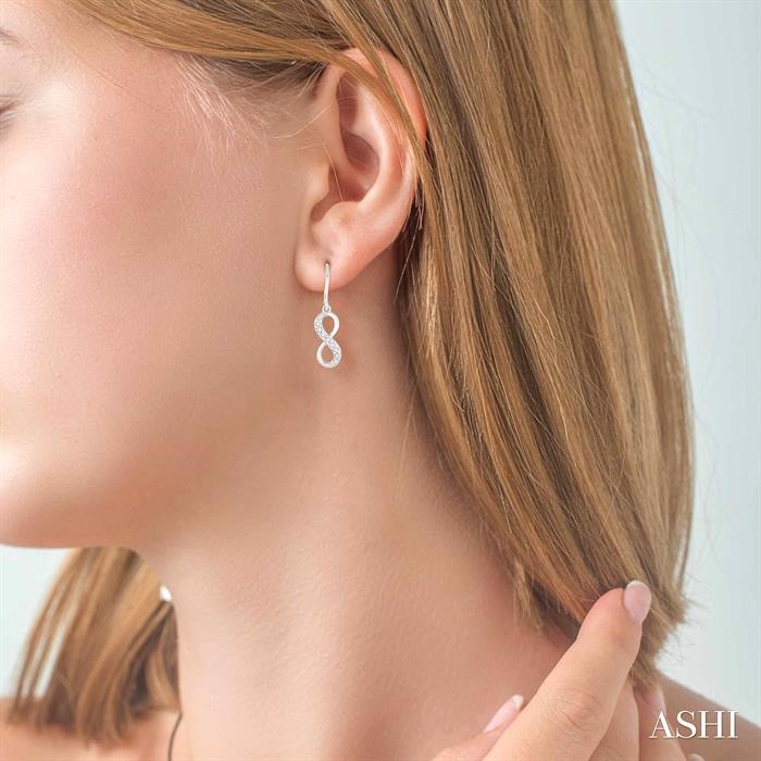 Infinity Petite Diamond Fashion Earrings-4