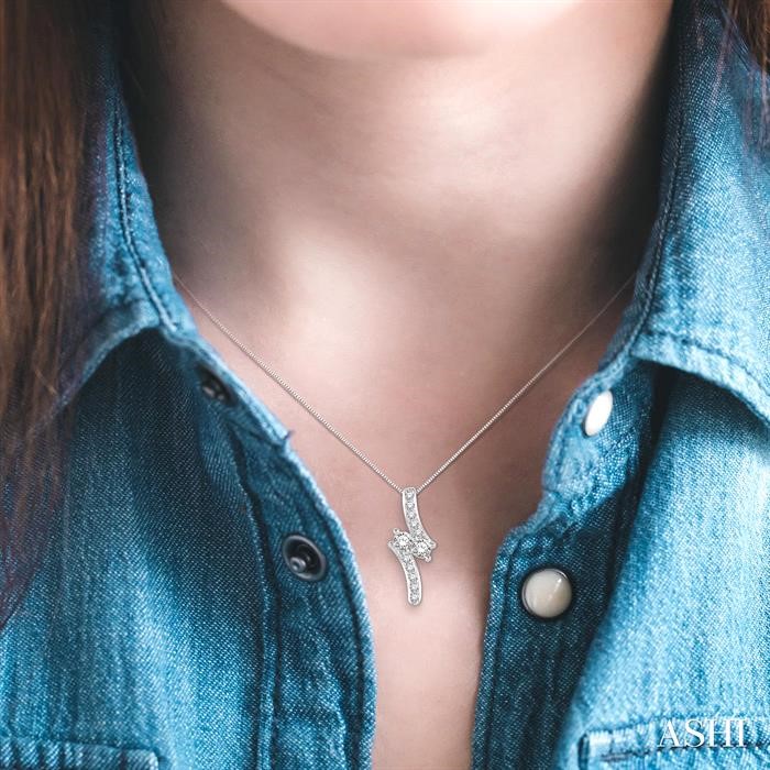 2 Stone Diamond Pendant-4