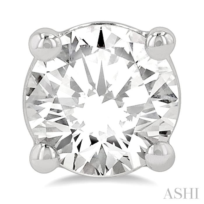 Round Shape Diamond Stud Earrings-2