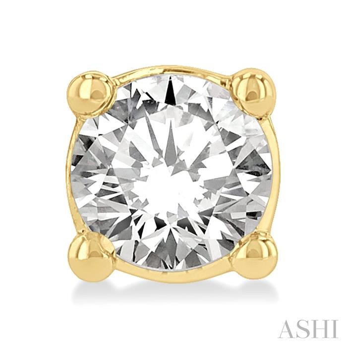 Round Shape Diamond Stud Earrings-2