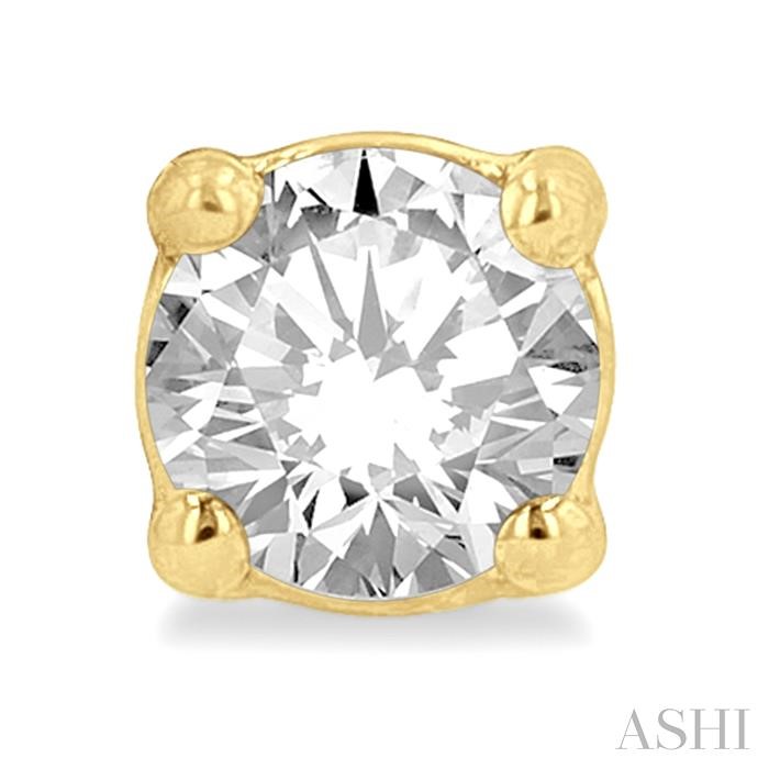 Round Shape Diamond Stud Earrings-2