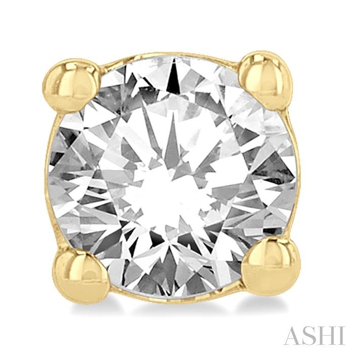 Round Shape Diamond Stud Earrings-2