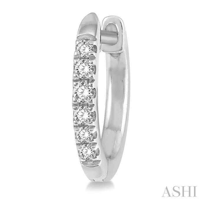 Petite Diamond Huggie Fashion Earrings-3