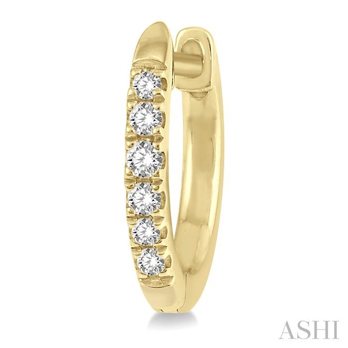 Petite Diamond Huggie Fashion Earrings-3