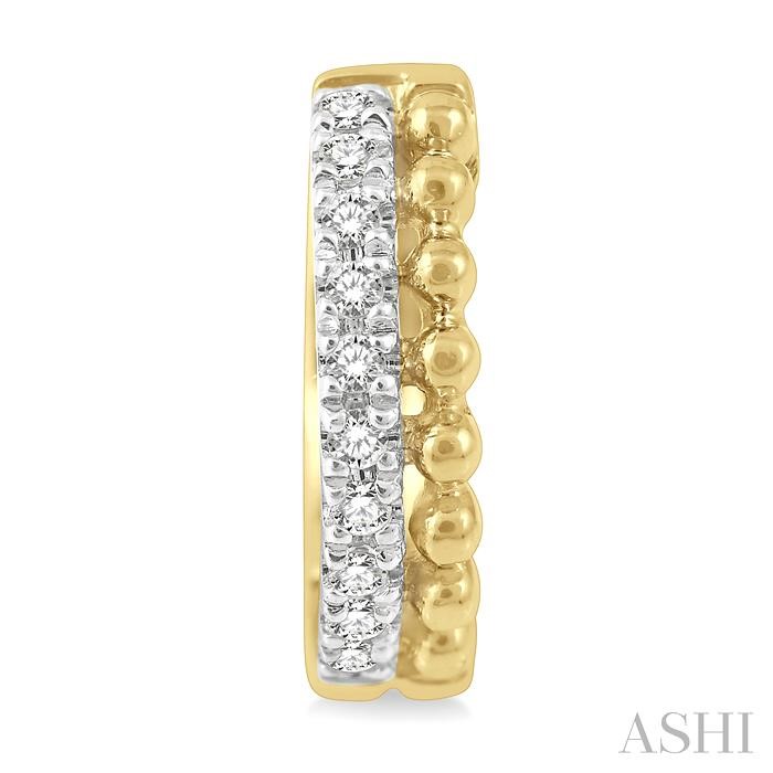Bead Bijoux Petite Diamond Huggie Fashion Earrings
