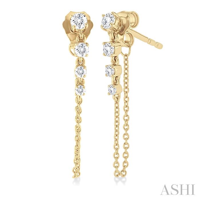 JOURNEY DIAMOND CHAIN EARRINGS