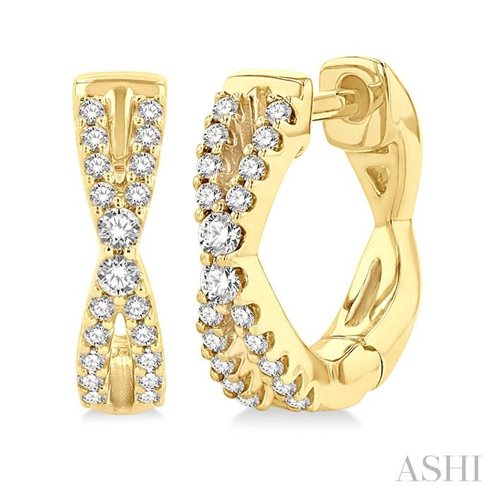 PETITE DIAMOND HUGGIE FASHION EARRINGS
