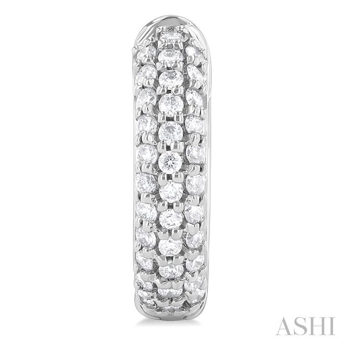 Pave-Set Diamond Huggie Earrings-2