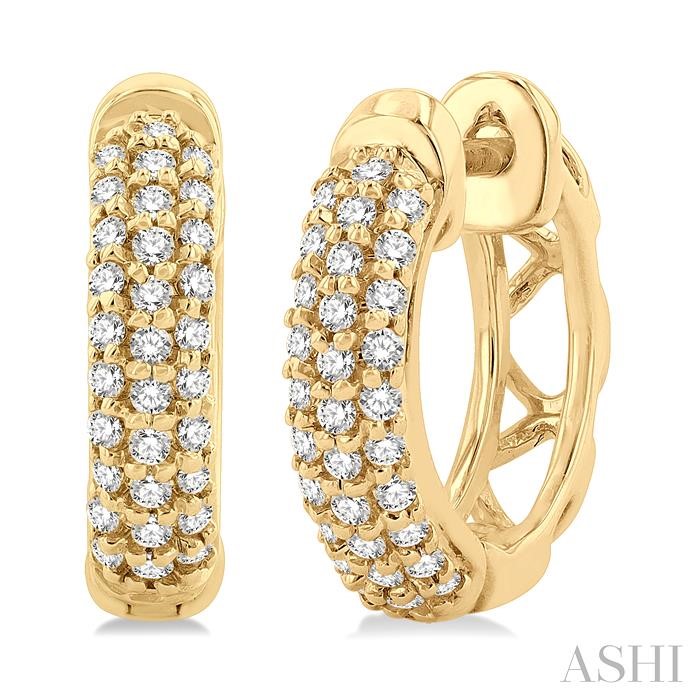 PETITE DIAMOND HUGGIE FASHION EARRINGS