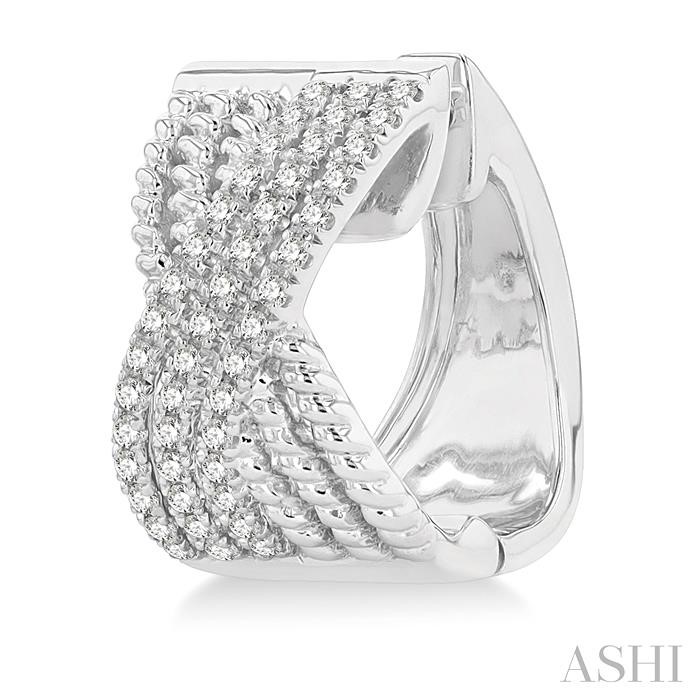 Petite Diamond Huggie Fashion Earrings-3