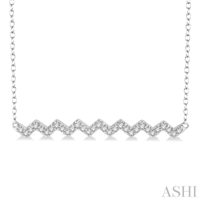 ZIG-ZAG DIAMOND FASHION PENDANT