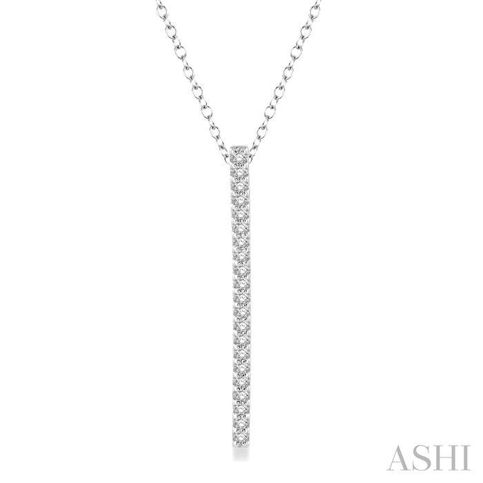 VERTICAL BAR LAYERED DIAMOND PENDANT