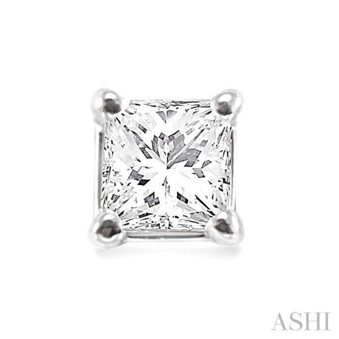 Princess Shape Diamond Stud Earrings-2