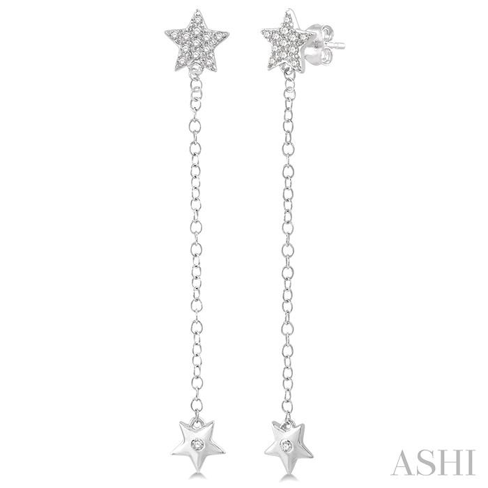 STAR DIAMOND FASHION LONG EARRINGS