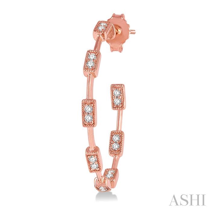 Inside-Out Diamond Half Hoop Earrings-3
