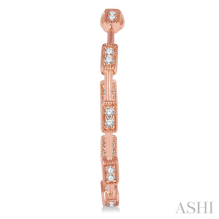 Inside-Out Diamond Half Hoop Earrings-2
