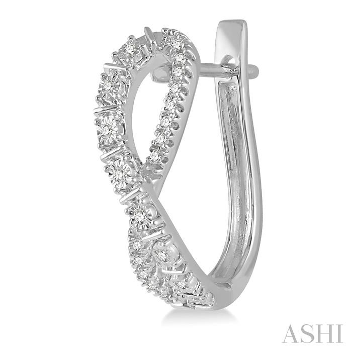 Diamond Fashion Hoop Earrings-3
