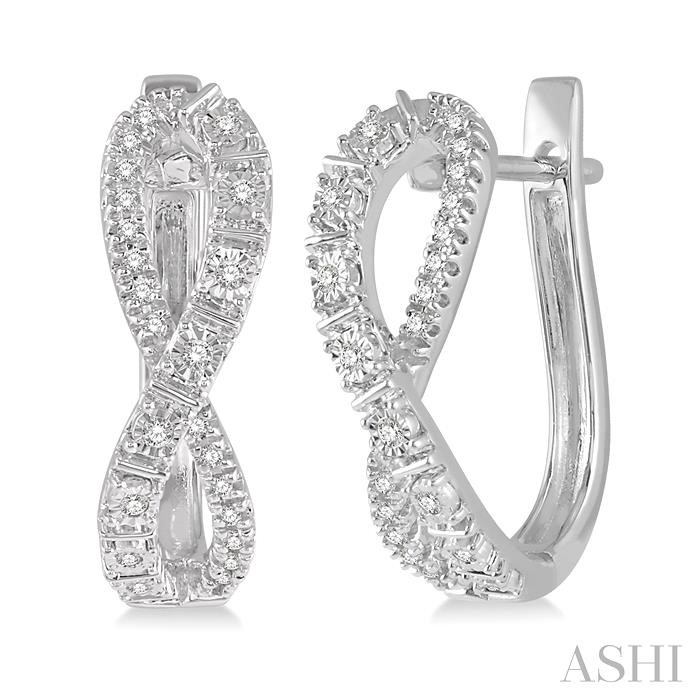 DIAMOND FASHION HOOP EARRINGS