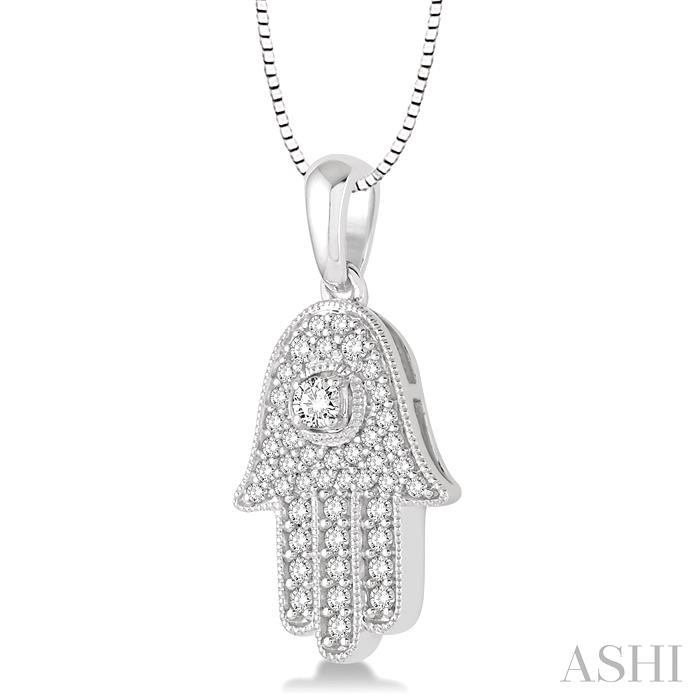 Hamsa Diamond Pendant-2