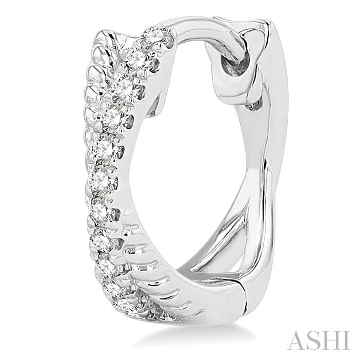 Petite Diamond Huggie Fashion Earrings-3