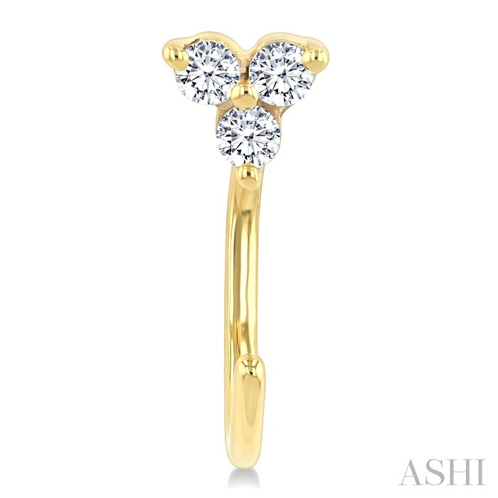 Petite Diamond Huggie Earrings