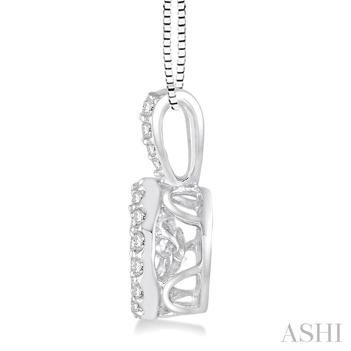 Round Shape Emotion Diamond Pendant-2