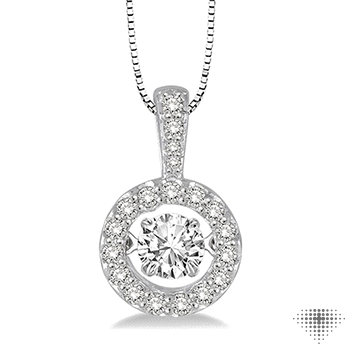 Round Shape Emotion Diamond Pendant