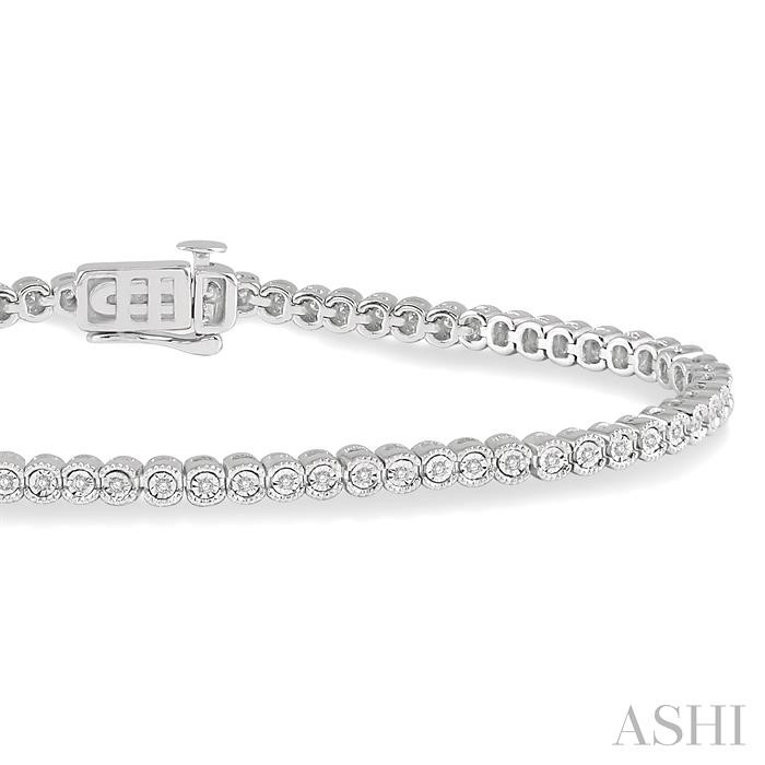 Illusion Diamond Tennis Bracelet-2