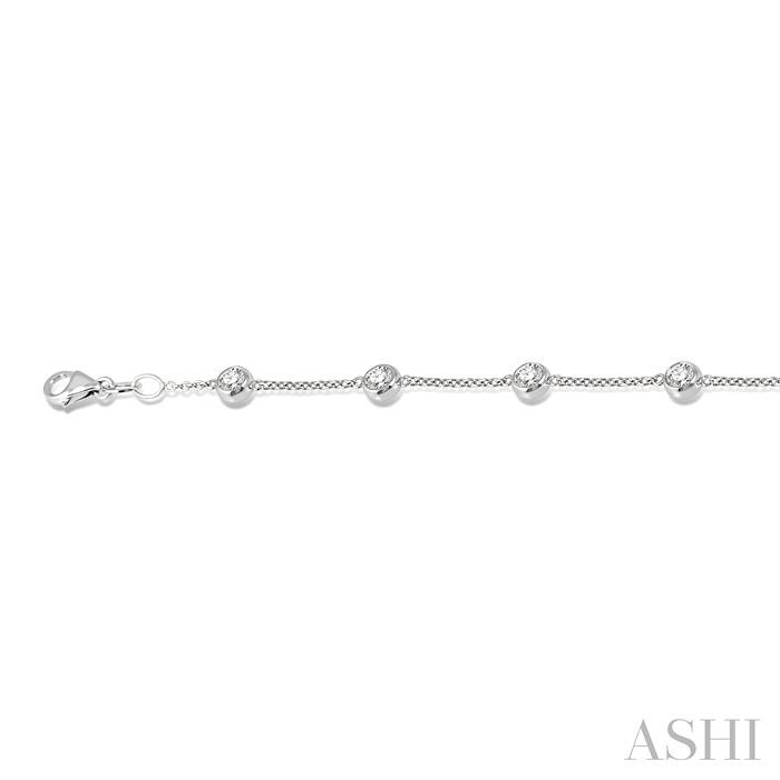 Diamond Station Chain Bracelet-3