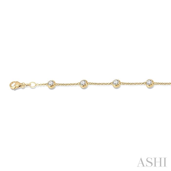 Diamond Station Chain Bracelet-3