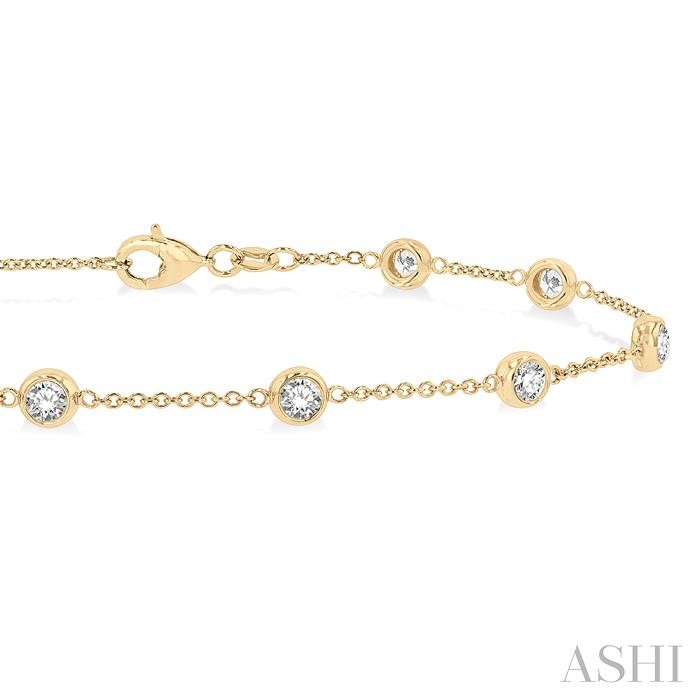 Diamond Station Chain Bracelet-2