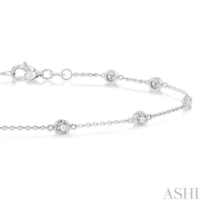 Diamond Station Chain Bracelet-2