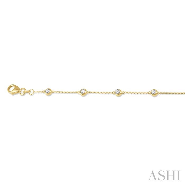 Diamond Station Chain Bracelet-3