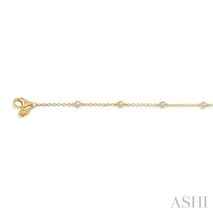Diamond Station Chain Bracelet-3