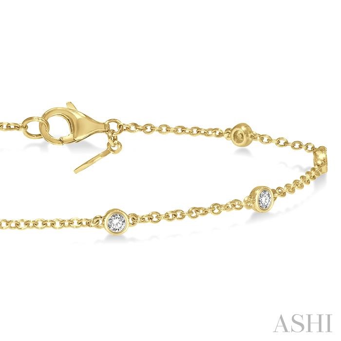Diamond Station Chain Bracelet-2