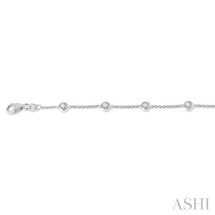 Diamond Station Chain Bracelet-3